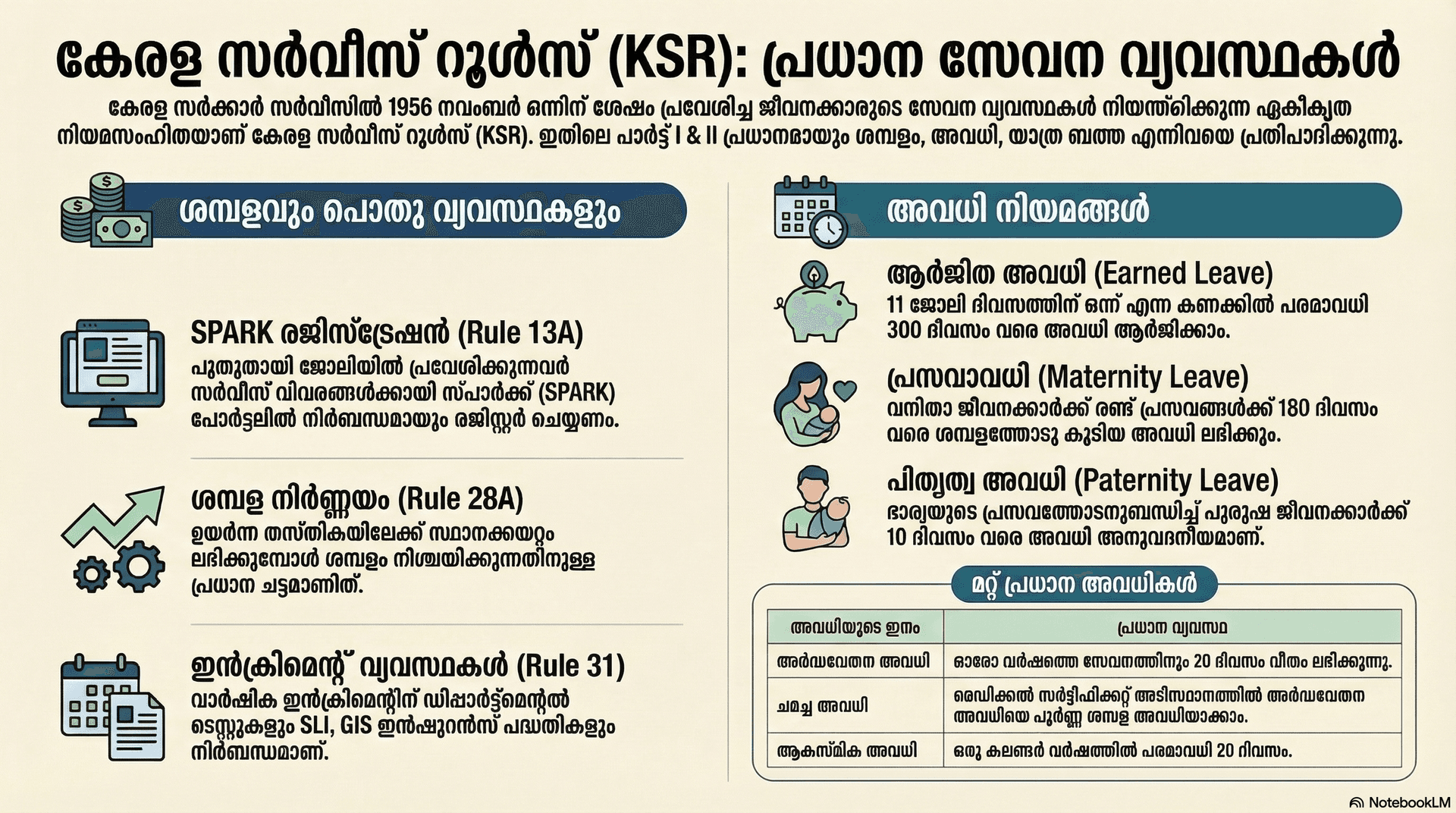 കേരള സർവീസ് റൂൾസ് (KSR): സേവന വ്യവസ്ഥകളെക്കുറിച്ചുള്ള സമഗ്രമായ FAQ ഗൈഡ്